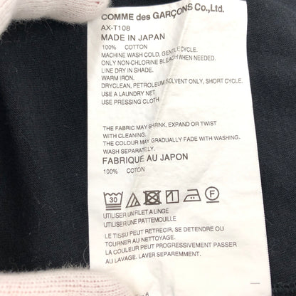 【中古品】【メンズ】 PLAY COMME des GARCONS プレイコムデギャルソン HEART S/S TEE AX-T108 ハート 半袖Tシャツ トップス 140-260805-hn-02-fur サイズ：S カラー：ブラック 万代Net店