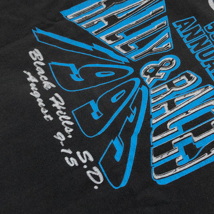 【現状渡し品】【メンズ】 HANES ヘインズ STURGIS BLACK HILLS MOTOR PRINT TEE プリント 半袖Tシャツ トップス 146-260517-hn-06-fur サイズ：L カラー：ブラック 万代Net店