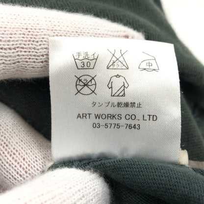 【現状渡し品】【メンズ】 LIL ALMOND リルアーモンド FRONT PRINT S/S TEE フロントプリント 半袖Tシャツ トップス 146-260805-hn-04-fur サイズ：S カラー：オリーブ系 万代Net店