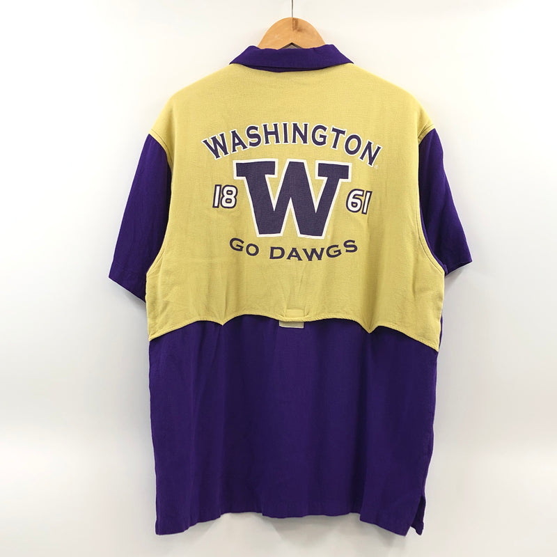 【中古品】【メンズ】 CHILIWEAR チリウェア "WASHINGTON" S/S SHIRT 半袖 ポロシャツ トップス 146-260805-hn-05-fur サイズ：L カラー：パープル/イエロー 万代Net店