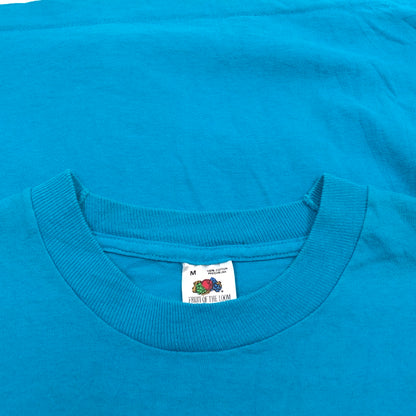 【中古品】【メンズ】 FRUIT OF THE LOOM フルーツオブザルーム "AUSTIN CITY LIMITS" S/S PRINT TEE プリント 半袖Tシャツ トップス 146-260805-hn-06-fur サイズ：M カラー：ライトブルー 万代Net店