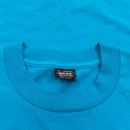 【中古品】【メンズ】 FRUITS OF THE LOOM フルーツオブザルーム S/S PRINT TEE プリント 半袖Tシャツ トップス 146-260805-hn-08-fur サイズ：XL カラー：ターコイズ 万代Net店