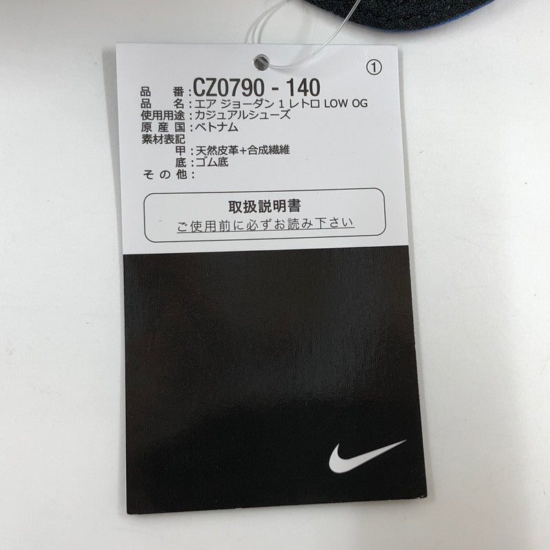 【中古美品】【メンズ】 AIR JORDAN 1 RETRO LOW OG "GAME ROYAL" CZ0790-140 エアジョーダン1 レトロ ロー OG ゲームロイヤル スニーカー 靴 160-251208-hn-02-fur サイズ：27.5cm US 9.5 カラー：ブルー/ホワイト系 万代Net店