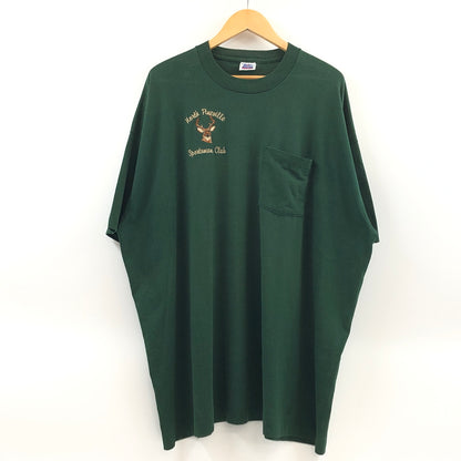 【現状渡し品】【メンズ】 BVD ビー・ブイ・ディー 90S DEER POCKET S/S TEE ポケット付き 半袖Tシャツ トップス 146-260805-hn-09-fur サイズ：XXXL カラー：グリーン 万代Net店