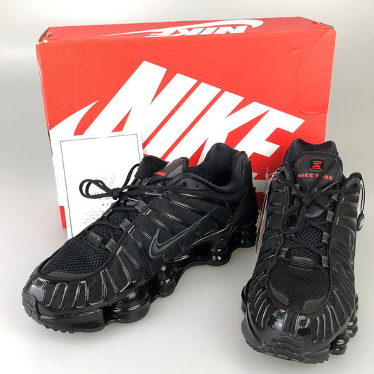 【未使用品】【メンズ】 NIKE ナイキ AV3595-002 SHOX TL BLACK METALLIC HEMATITE MAX ORANGE BLACK ナイキ スニーカー 黒 ブラック 160-250806-SY-04-iwa サイズ：28.0 カラー：BLACK 万代Net店