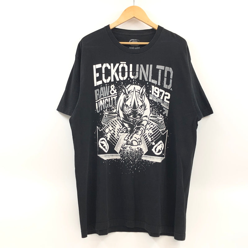 【現状渡し品】【メンズ】 ECKO UNLTD. エコーアンリミテッド FRONT PRINT S/S TEE フロントプリント 半袖Tシャツ トップス 146-260805-hn-10-fur サイズ：不明 カラー：ブラック 万代Net店