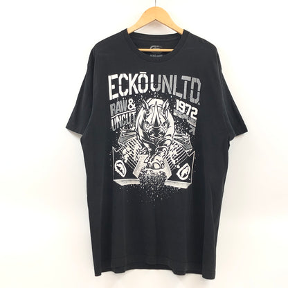 【現状渡し品】【メンズ】 ECKO UNLTD. エコーアンリミテッド FRONT PRINT S/S TEE フロントプリント 半袖Tシャツ トップス 146-260805-hn-10-fur サイズ：不明 カラー：ブラック 万代Net店