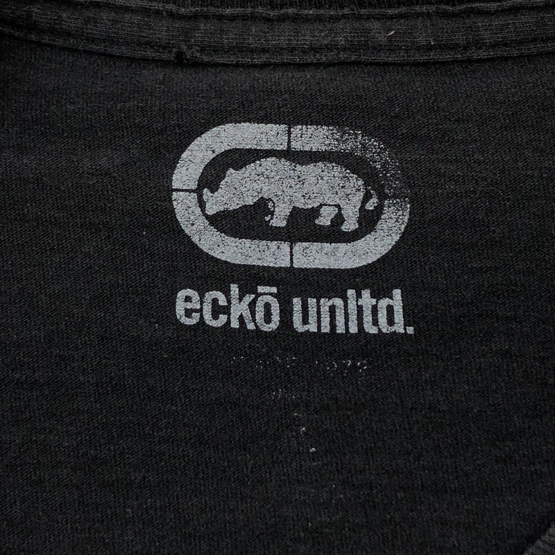 【現状渡し品】【メンズ】 ECKO UNLTD. エコーアンリミテッド FRONT PRINT S/S TEE フロントプリント 半袖Tシャツ トップス 146-260805-hn-10-fur サイズ：不明 カラー：ブラック 万代Net店