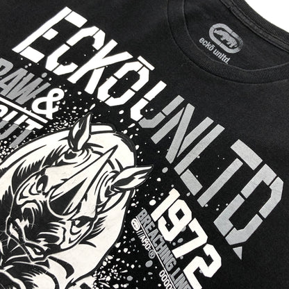 【現状渡し品】【メンズ】 ECKO UNLTD. エコーアンリミテッド FRONT PRINT S/S TEE フロントプリント 半袖Tシャツ トップス 146-260805-hn-10-fur サイズ：不明 カラー：ブラック 万代Net店