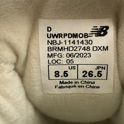 【中古品】【メンズ】 NEW BALANCE ニューバランス NBJ-114130 スニーカー シューズ 靴 162-251208-hn-06-fur サイズ：26.5cm US 8.5 カラー：グレー/クリーム/ホワイト系 万代Net店