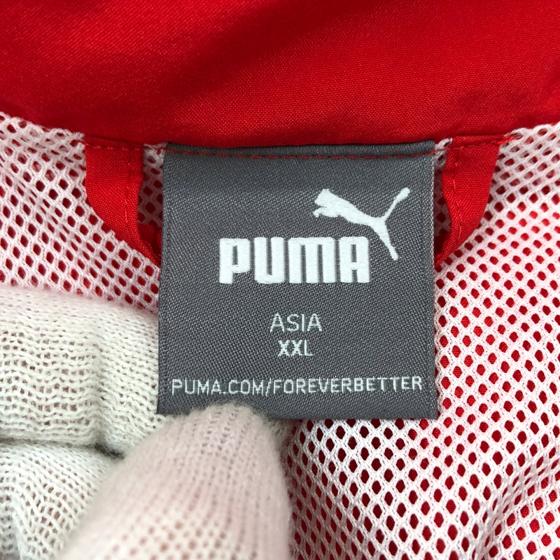 【中古品】【メンズ】 PUMA プーマ RETRO WOVEN TRAINING JACKET 846463 レトロ ウーブントレーニングジャケット アウター 148-261028-hn-02-fur サイズ：XXL カラー：ネイビー/レッド/ホワイト 万代Net店