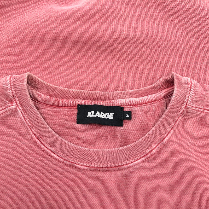 【現状渡し品】【メンズ】 XLARGE エクストララージ ロゴ刺繡 スウェットシャツ トレーナー 長袖 トップス 142-261028-hn-03-fur サイズ：M カラー：レッド系 万代Net店