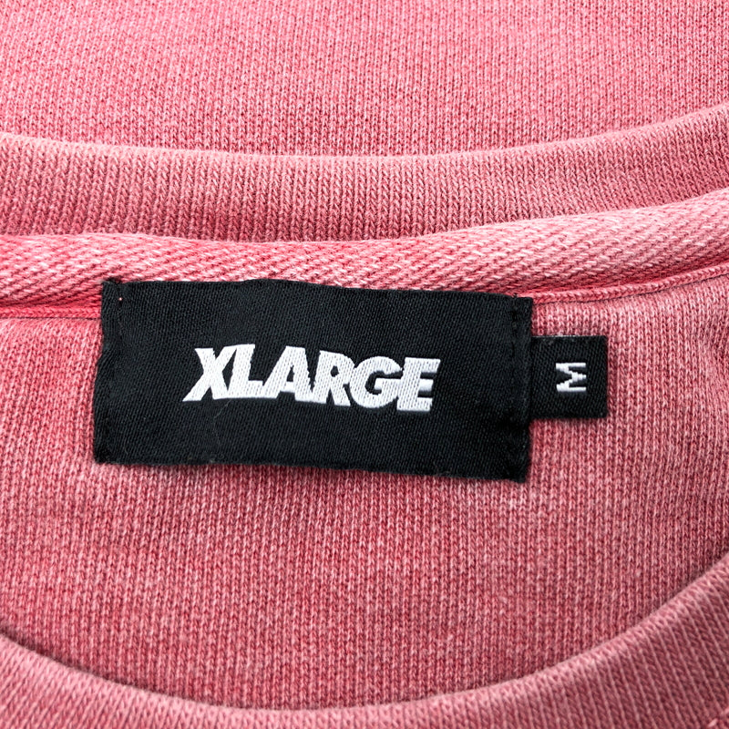 【現状渡し品】【メンズ】 XLARGE エクストララージ ロゴ刺繡 スウェットシャツ トレーナー 長袖 トップス 142-261028-hn-03-fur サイズ：M カラー：レッド系 万代Net店