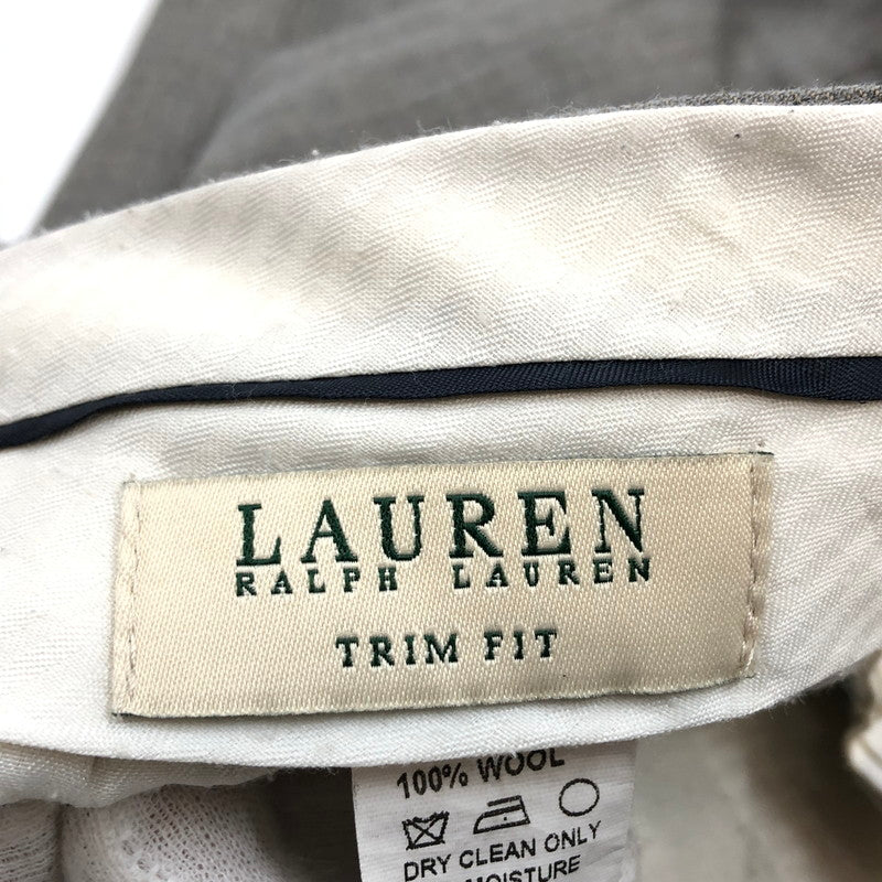 【中古品】【メンズ】 RALPH LAUREN ラルフローレン WOOL SLACKS PANTS ウール スラックスパンツ ボトムス 157-251208-hn-08-fur サイズ：34W/32L カラー：グレー 万代Net店