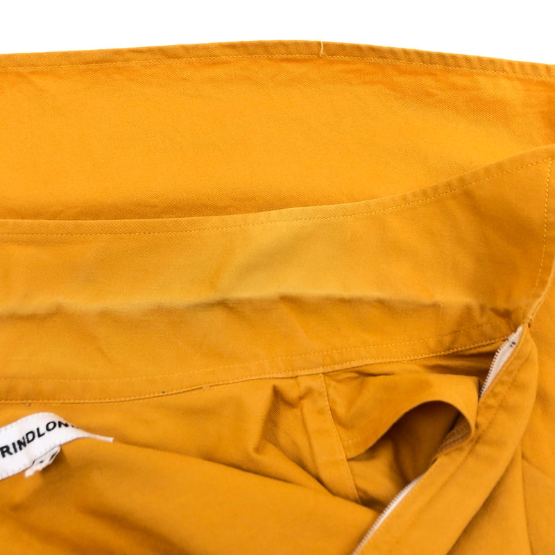 【現状渡し品】【メンズ】 GRIND LONDON グラインドロンドン HALF ZIP LS SHIRT ハーフジップ 長袖シャツ カジュアルシャツ トップス 142-261028-hn-05-fur サイズ：L カラー：イエロー系 万代Net店