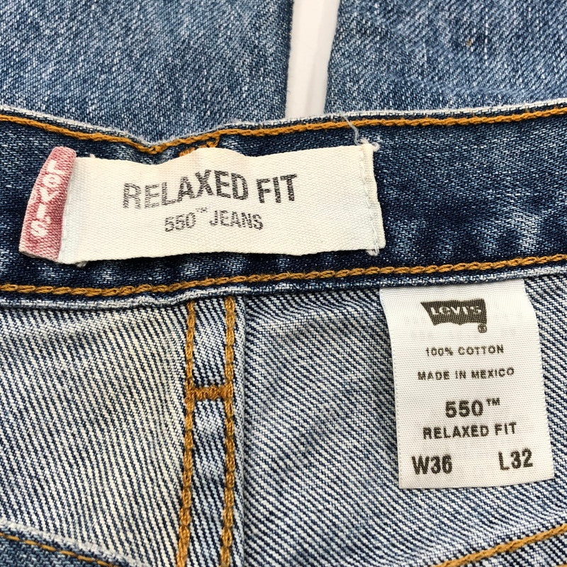 【中古品】【メンズ】 LEVI’S リーバイス 00S 550 DENIM PANTS 005504891 03年製 刻印989 デニムパンツ ボトムス 157-260521-sa-03-fur サイズ：36×32 カラー：インディゴ 万代Net店