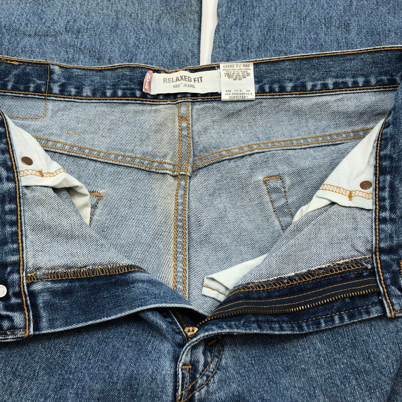 【中古品】【メンズ】 LEVI’S リーバイス 00S 550 DENIM PANTS 005504891 03年製 刻印989 デニムパンツ ボトムス 157-260521-sa-03-fur サイズ：36×32 カラー：インディゴ 万代Net店