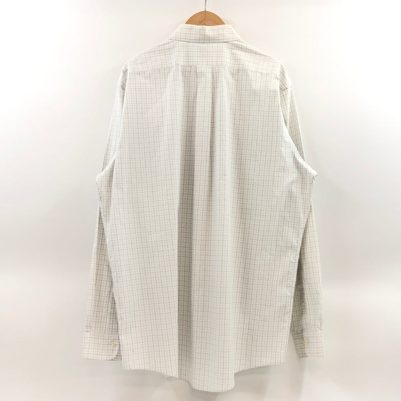 【中古品】【メンズ】 BROOKS BROTHERS 346 ブルックスブラザーズ346 90S LS CHECK SHIRT 長袖チェックシャツ カジュアルシャツ トップス 146-261028-hn-07-fur サイズ：17-6/7 カラー：ホワイト/ブルー 万代Net店