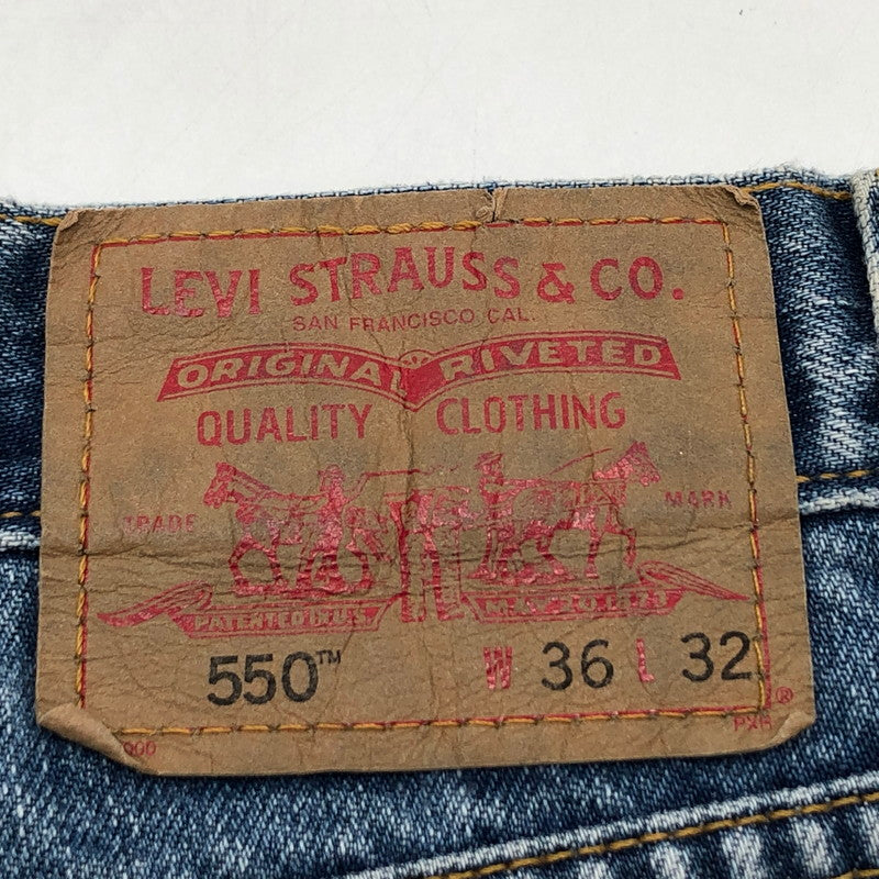 【中古品】【メンズ】 LEVI’S リーバイス 00S 550 DENIM PANTS 005504891 03年製 刻印989 デニムパンツ ボトムス 157-260521-sa-03-fur サイズ：36×32 カラー：インディゴ 万代Net店