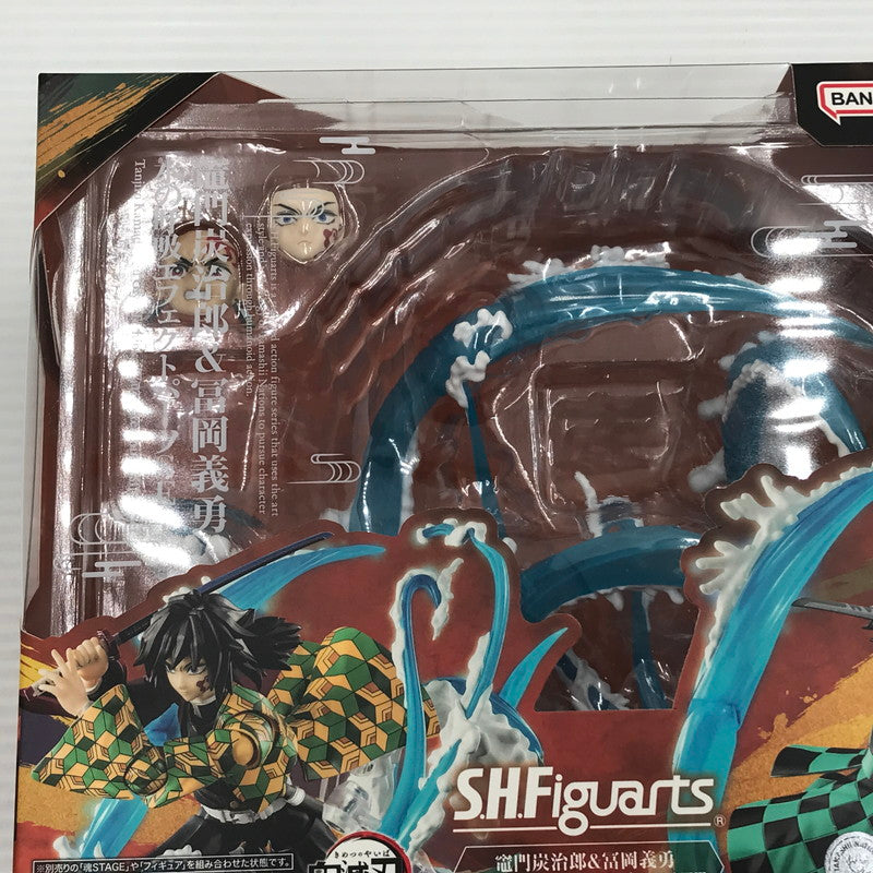 【中古美品】 バンダイスピリッツ S.H.Figuarts 鬼滅の刃 竈門炭治郎＆冨岡義勇 水の呼吸エフェクトパーツSET 未開封 051-261022-ti-08-tagh 万代Net店