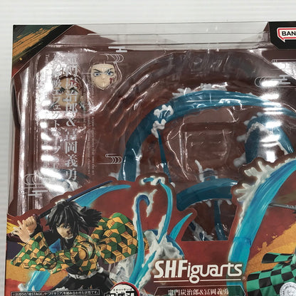 【中古美品】 バンダイスピリッツ S.H.Figuarts 鬼滅の刃 竈門炭治郎＆冨岡義勇 水の呼吸エフェクトパーツSET 未開封 051-261022-ti-08-tagh 万代Net店