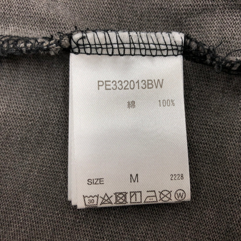 【中古品】【メンズ】 PERUSHU ペルーシュ HALF ZIP SS SWEATSHIRT PE332013BW ハーフジップ 半袖スウェットシャツ トップス 142-261028-hn-08-fur サイズ：M カラー：チャコール系 万代Net店