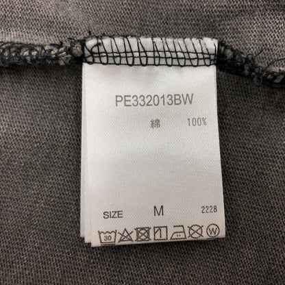 【中古品】【メンズ】 PERUSHU ペルーシュ HALF ZIP SS SWEATSHIRT PE332013BW ハーフジップ 半袖スウェットシャツ トップス 142-261028-hn-08-fur サイズ：M カラー：チャコール系 万代Net店
