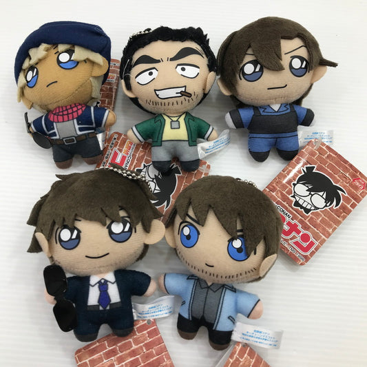 【中古美品】 名探偵コナン マスコットキーチェーン 警察学校組 松田 萩原 安室 伊達 スコッチ 5種セット セガ 052-260526-ti-10-tag 万代Net店