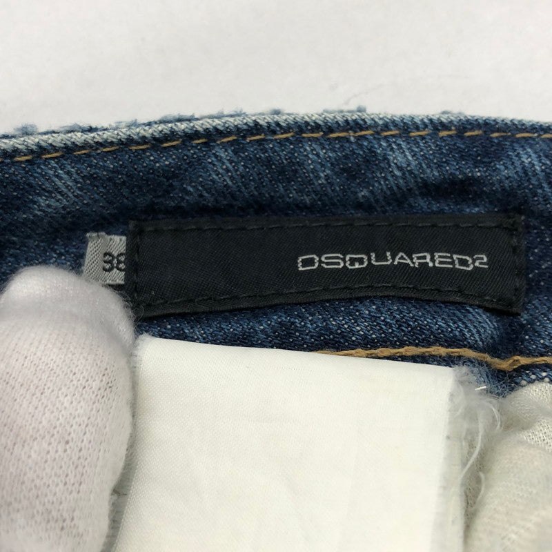 【中古品】【メンズ】 DSQUARED2 ディースクエアード ダメージデニムパンツ ボトムス 152-250126-hn-01-fur サイズ：38 カラー：インディゴ 万代Net店