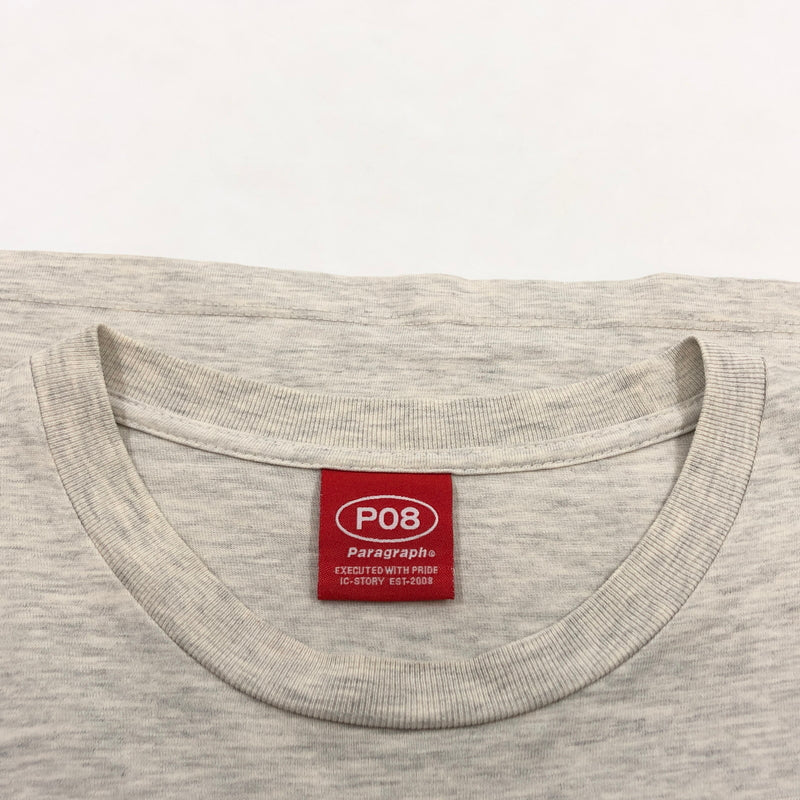 【現状渡し品】【メンズ】 PARAGRAPH パラグラフ SMILE HAPPY SS TEE スマイルハッピー 半袖Tシャツ トップス 142-261029-hn-02-fur サイズ：1 カラー：グレー 万代Net店