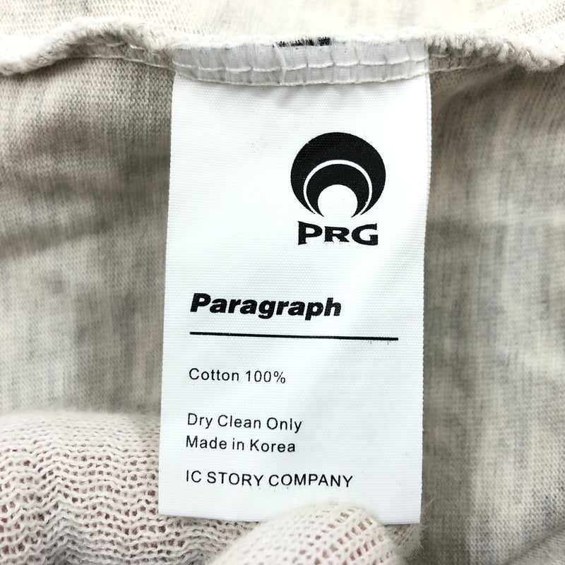 【現状渡し品】【メンズ】 PARAGRAPH パラグラフ SMILE HAPPY SS TEE スマイルハッピー 半袖Tシャツ トップス 142-261029-hn-02-fur サイズ：1 カラー：グレー 万代Net店