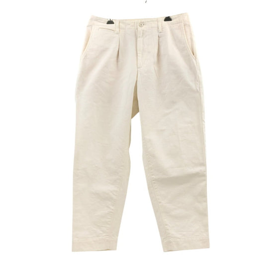 【中古品】【メンズ】 CALEE キャリー VINTAGE TYPE CHINO CLOTH TUCK TROUSERS CL-22AW039 ヴィンテージタイプ チノクロス タックトラウザーズ ボトムス 153-260222-hn-04-fur サイズ：L カラー：ホワイト 万代Net店