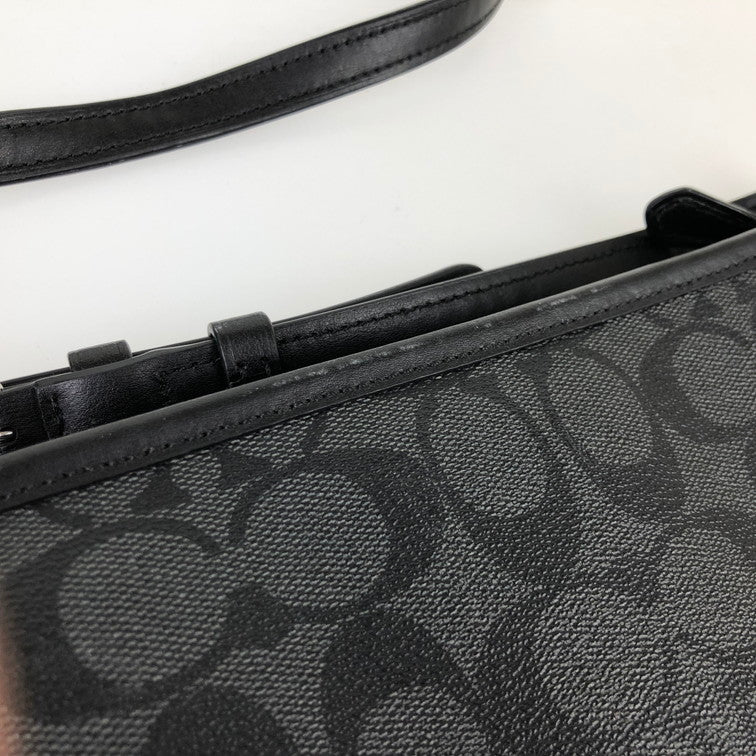 【中古品】【メンズ/レディース】 COACH コーチ F29210 シグネチャー ショルダーバッグ 180-250107-SY-12-iwa カラー：BLACK 万代Net店