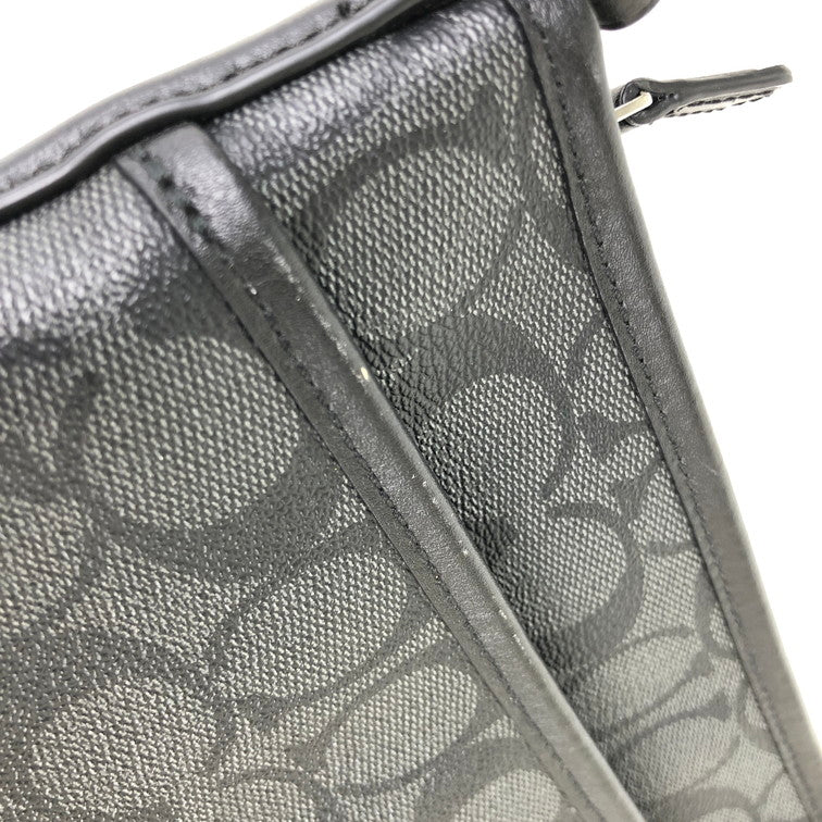 【中古品】【メンズ/レディース】 COACH コーチ F29210 シグネチャー ショルダーバッグ 180-250107-SY-12-iwa カラー：BLACK 万代Net店