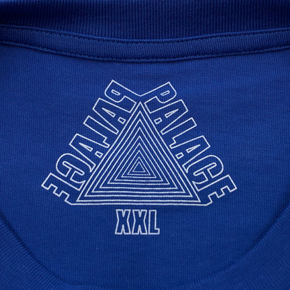 【中古美品】【メンズ】 PALACE パレス ×HIM TRI GRAM ヒム トライグラム S/S TEE 半袖Tシャツ トップス 142-260520-hn-05-fur サイズ：XXL カラー：ブルー 万代Net店
