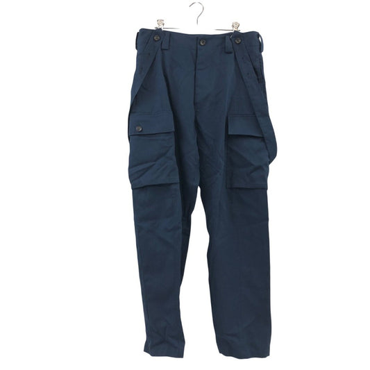 【中古品】【メンズ】 UJOH ウジョー 21AW WOOL GABARDINE PAPER FINISH SUSPENDER PANTS M793-P50-001 ウールギャバジン ペーパーフィニッシュ サスペンダーパンツ 151-260222-hn-07-fur サイズ：2 カラー：ネイビー 万代Net店