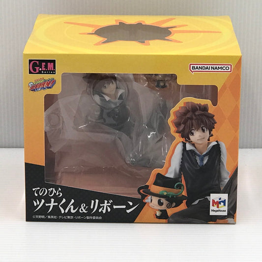 【中古美品】 メガハウス G.E.M.シリーズ 家庭教師ヒットマンREBORN！ てのひらツナくん＆リボーン フィギュア 未開封 051-260728-ti-03-tagh 万代Net店