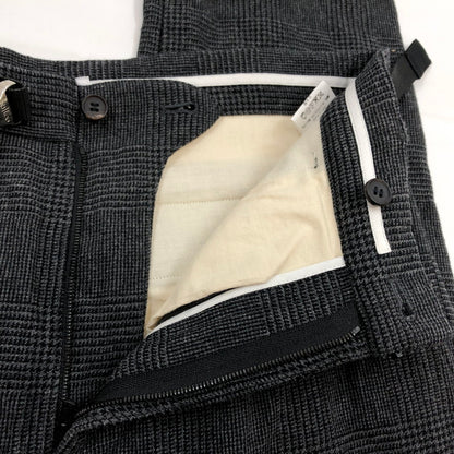 【中古品】【メンズ】 BLACK&BLUE ブラックアンドブルー グレンチェックタックパンツ ボトムス 151-260222-hn-09-fur サイズ：30 カラー：グレー/ブラック 万代Net店