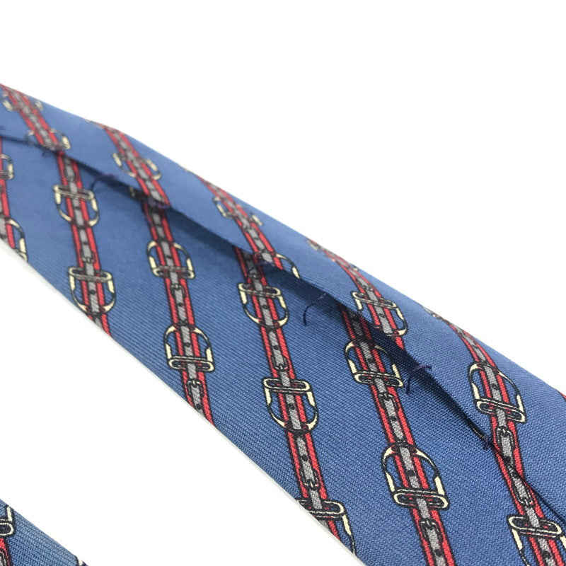 【現状渡し品】【メンズ】 HERMES エルメス レジメンタルネクタイ 服飾小物 スーツ小物 183-211008-hi-02-tag カラー：ライトブルー 万代Net店