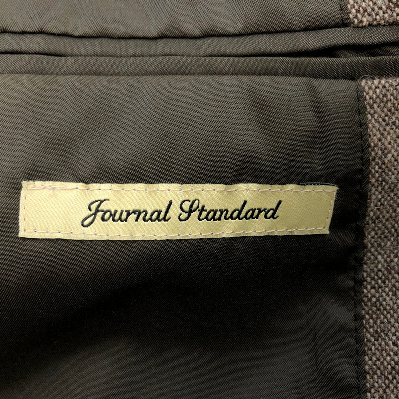 【中古品】【メンズ】 JOURNAL STANDARD ジャーナルスタンダード WOOL POLYESTER TAILORED JACKET 12-010-600-8031-3-0 ウール ポリエステル テーラードジャケット 147-261029-hn-05-fur サイズ：M カラー：ブラウン 万代Net店