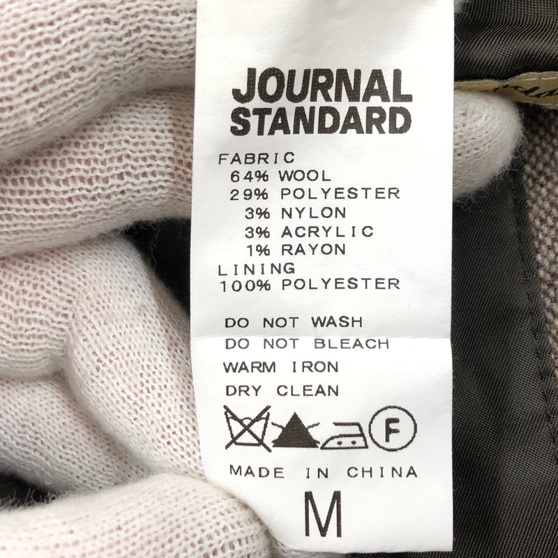 【中古品】【メンズ】 JOURNAL STANDARD ジャーナルスタンダード WOOL POLYESTER TAILORED JACKET 12-010-600-8031-3-0 ウール ポリエステル テーラードジャケット 147-261029-hn-05-fur サイズ：M カラー：ブラウン 万代Net店