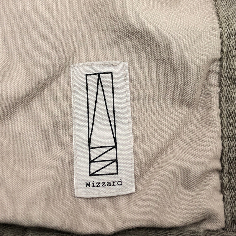 【中古品】【メンズ】 WIZZARD ウィザード COTTON AND IRISH LINEN BLEND TRUCKER JACKET コットンアンドアイリッシュリネンブレンド トラッカージャケット アウター 140-261029-hn-06-fur サイズ：2 カラー：グレー系 万代Net店