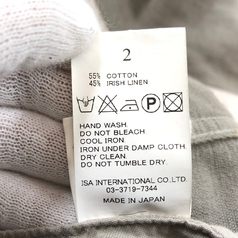 【中古品】【メンズ】 WIZZARD ウィザード COTTON AND IRISH LINEN BLEND TRUCKER JACKET コットンアンドアイリッシュリネンブレンド トラッカージャケット アウター 140-261029-hn-06-fur サイズ：2 カラー：グレー系 万代Net店