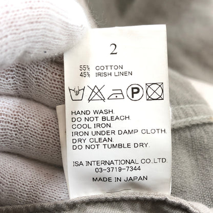【中古品】【メンズ】 WIZZARD ウィザード COTTON AND IRISH LINEN BLEND TRUCKER JACKET コットンアンドアイリッシュリネンブレンド トラッカージャケット アウター 140-261029-hn-06-fur サイズ：2 カラー：グレー系 万代Net店