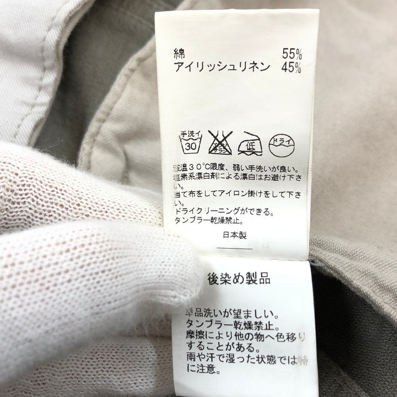 【中古品】【メンズ】 WIZZARD ウィザード COTTON AND IRISH LINEN BLEND TRUCKER JACKET コットンアンドアイリッシュリネンブレンド トラッカージャケット アウター 140-261029-hn-06-fur サイズ：2 カラー：グレー系 万代Net店