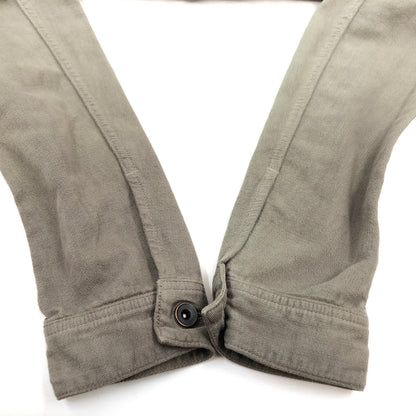 【中古品】【メンズ】 WIZZARD ウィザード COTTON AND IRISH LINEN BLEND TRUCKER JACKET コットンアンドアイリッシュリネンブレンド トラッカージャケット アウター 140-261029-hn-06-fur サイズ：2 カラー：グレー系 万代Net店