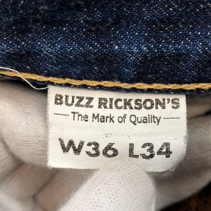 【現状渡し品】【メンズ】 Buzz Rickson's バズリクソンズ WORLD WAR II WAIST OVERALLS BR43041 ワールドウォー II ウエスト オーバーオールズ デニムパンツ ボトムス 156-251210-hn-01-fur サイズ：W36 L34 カラー：インディゴ 万代Net店