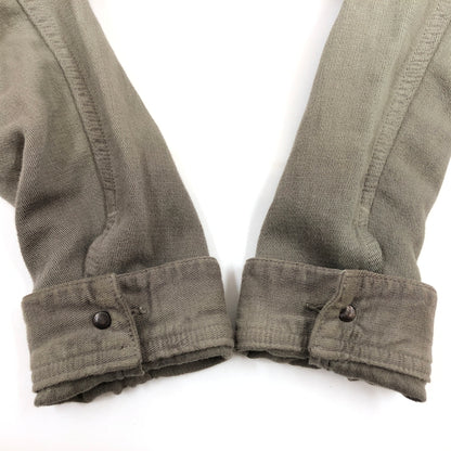 【中古品】【メンズ】 WIZZARD ウィザード COTTON AND IRISH LINEN BLEND TRUCKER JACKET コットンアンドアイリッシュリネンブレンド トラッカージャケット アウター 140-261029-hn-06-fur サイズ：2 カラー：グレー系 万代Net店