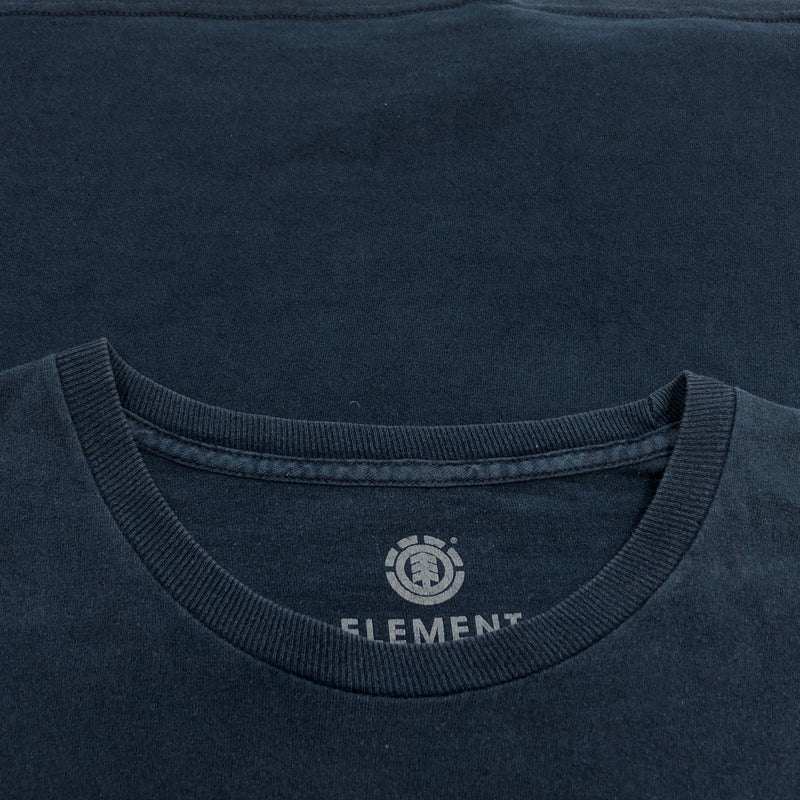 【現状渡し品】【メンズ】 ELEMENT エレメント PRINT S/S TEE プリント 半袖Tシャツ トップス 146-260806-hn-01-fur サイズ：L カラー：ネイビー 万代Net店