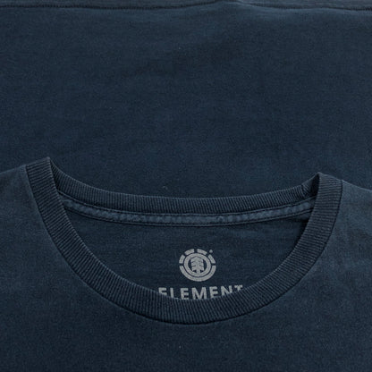 【現状渡し品】【メンズ】 ELEMENT エレメント PRINT S/S TEE プリント 半袖Tシャツ トップス 146-260806-hn-01-fur サイズ：L カラー：ネイビー 万代Net店